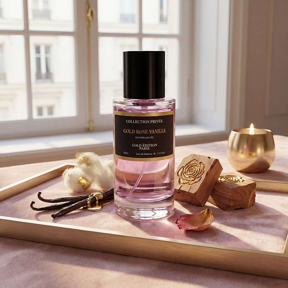Rose Vanille – Parfum Gourmande Florale 50ml