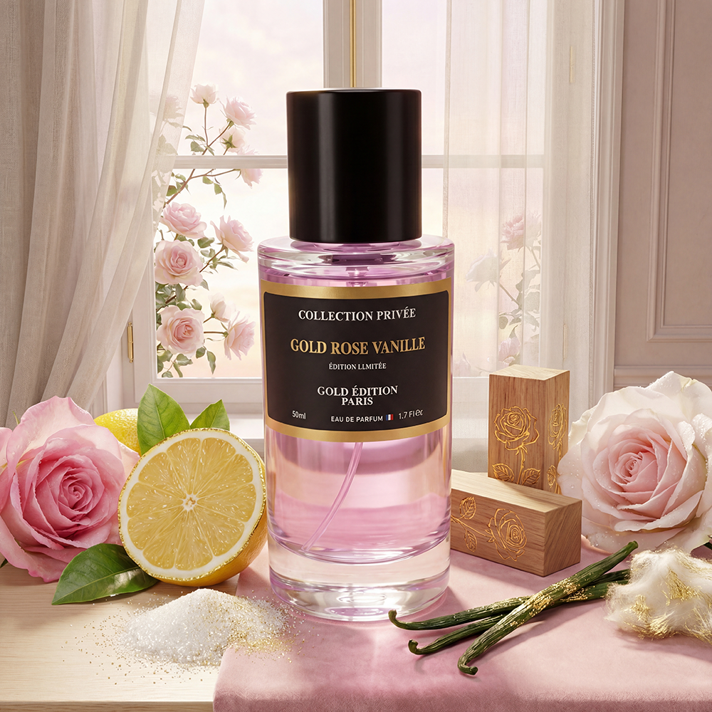 Rose Vanille – Parfum Gourmande Florale 50ml