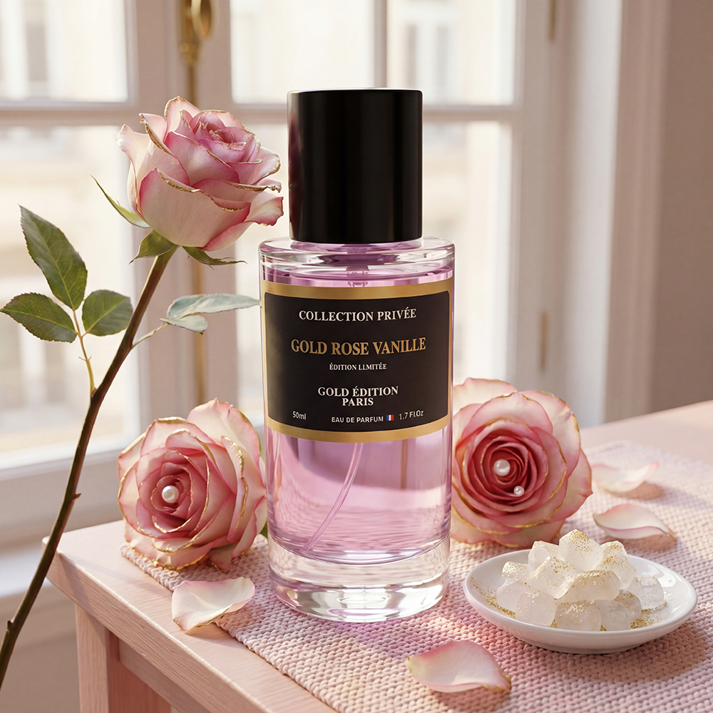 Rose Vanille – Parfum Gourmande Florale 50ml