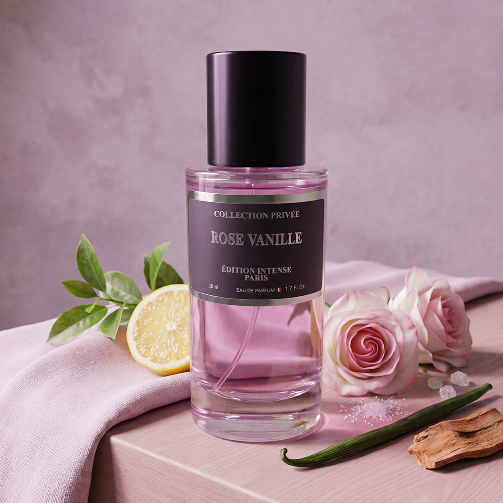Rose Vanille – Parfum Gourmande Florale 50ml