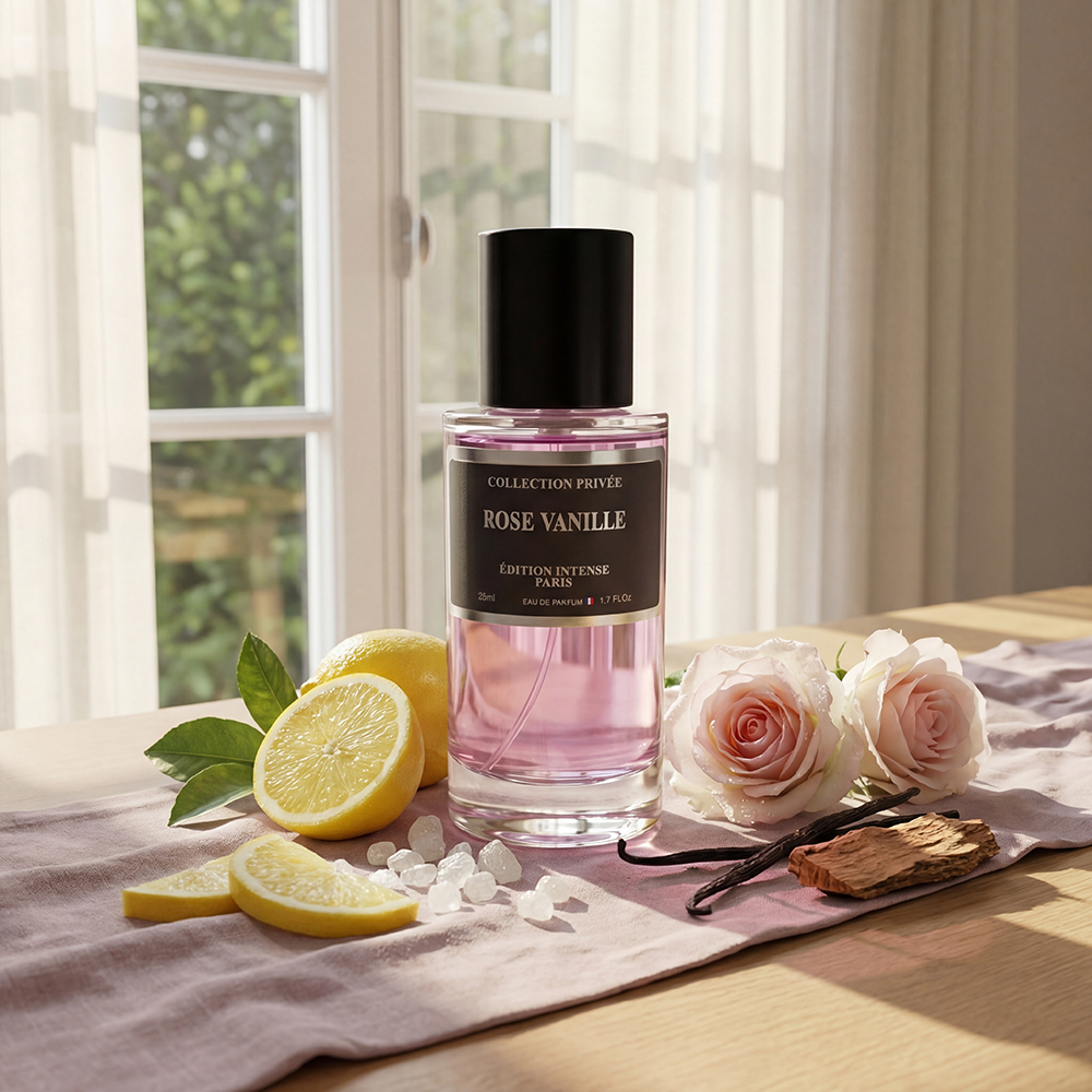 Rose Vanille – Parfum Gourmande Florale 50ml