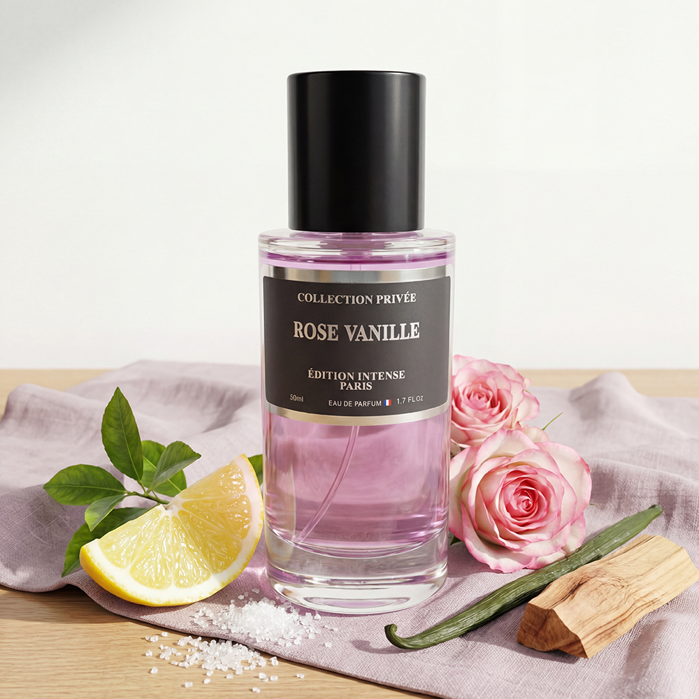 Rose Vanille – Parfum Gourmande Florale 50ml