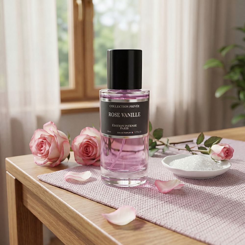Rose Vanille – Parfum Gourmande Florale 50ml